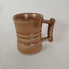 Vintage 1950's Frankoma C3 Plainsman Plainsman Brown 4" Coffee Mug Cup