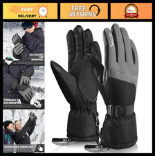Warm Waterproof Ski Gloves for Women - 3M Thinsulate, Touchscreen, Cold Weather,