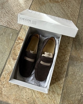 Geox Respira Loafer Shoes UK 8 Brown Suede Leather New Mens: RMF23-LW ...