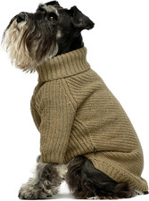 Thermal Knitted Dog Sweater Doggy Winter Coat Pet Clothes Doggie Turtleneck Jack