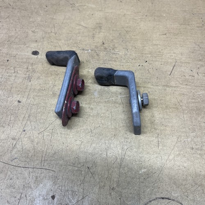 #ad 1969 1970 Mustang Cougar Rear Window Stop Drivers Side Glass Stop Brackets $28.00