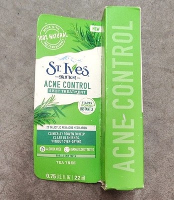 1 ST IVES SOLUTIONS ACNE SPOT CONTROL TEA TREE OIL  0.75 Fl Oz DISCONTINUED