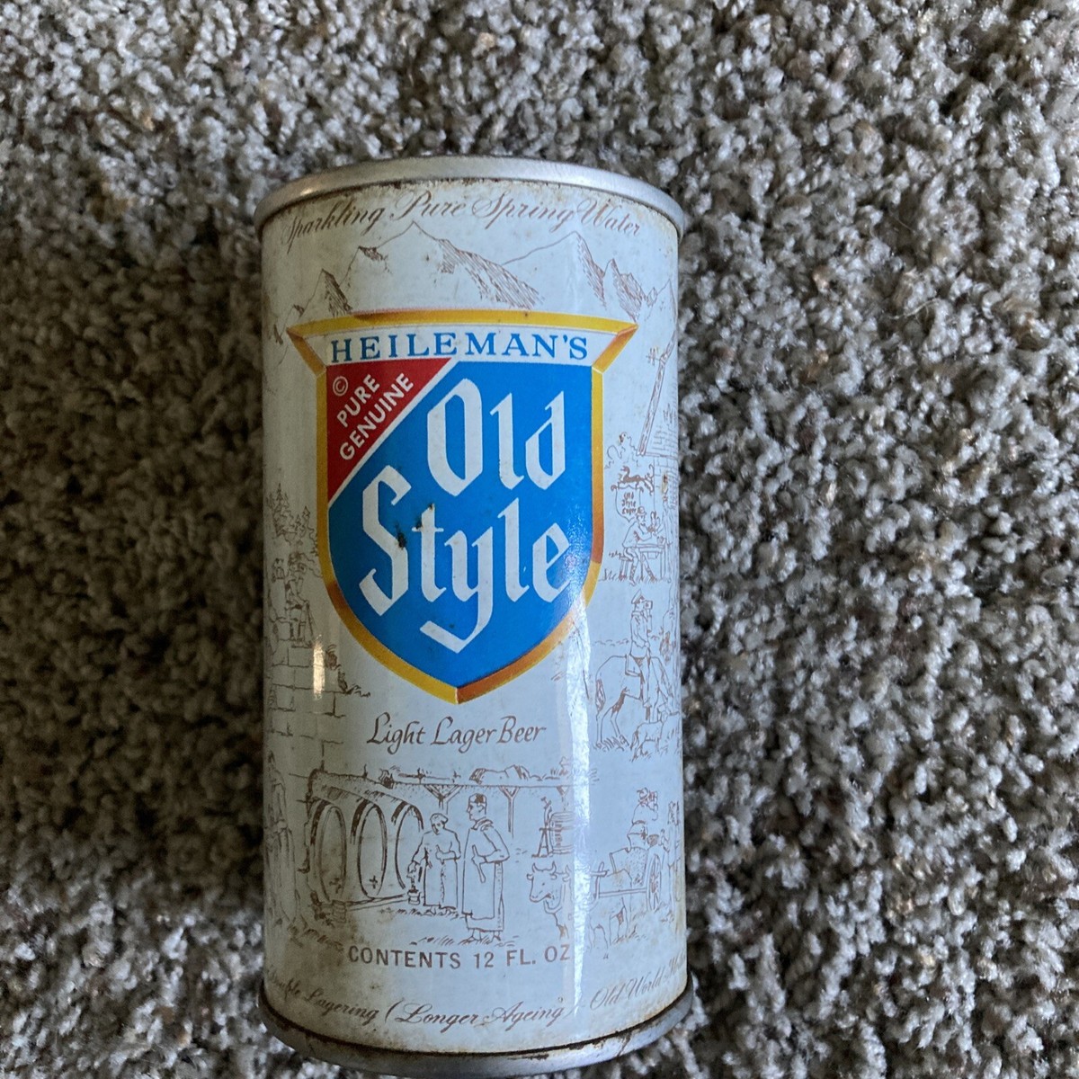 HEILEMAN'S OLD STYLE LIGHT LAGER BEER 12OZ BEER CAN PULL TAB | eBay
