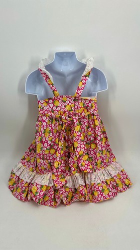 Ricrac and Ruffles Girls Flowers and Diamonds Dress With E Mono, Size 6 - Picture 2 of 2