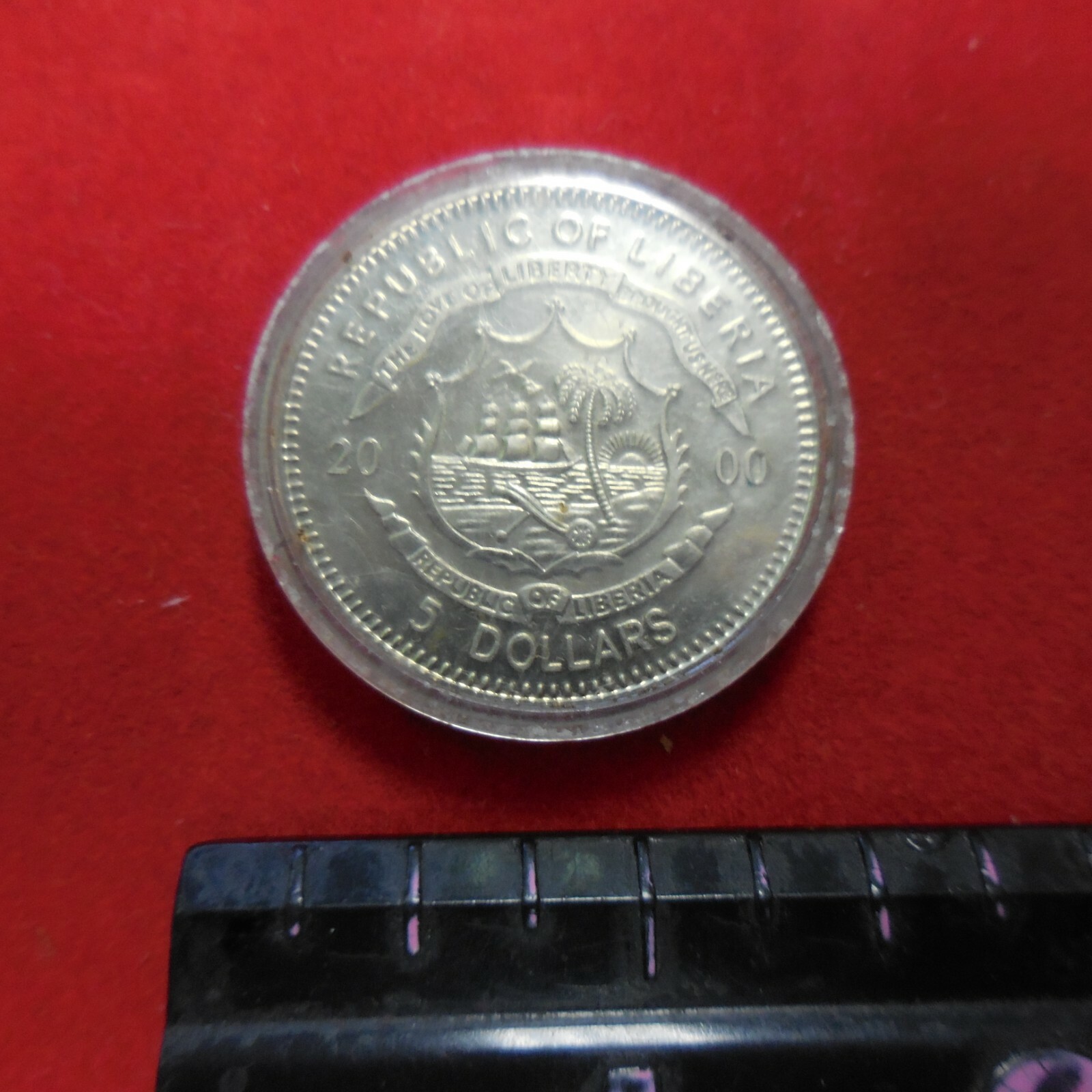 2000 Liberia 5 Dollars Large Coin Statue Of Liberty Proof EBay 2000-liberia-5-dollars-large-coin-statue-of-liberty-proof-ebay