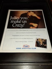 Julio Iglesias Crazy Home Shopping Club Rare Original Promo Poster Ad Framed!