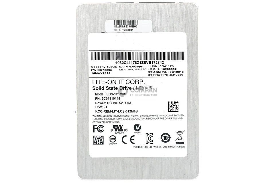 LCS-128M6S LITE-ON SSD 128GB  SATA 6G  2.5'' SFF - Image 3 of 4
