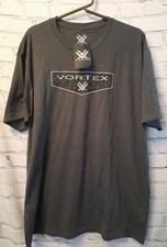 VORTEX Men's Shield Comfortable Casual Short Sleeve T-Shirt XL Charcoal Grey
