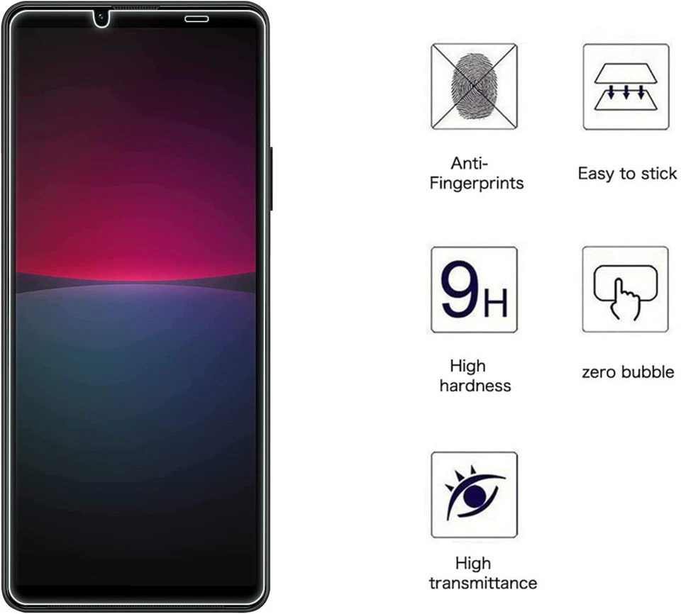 For Sony Xperia 1 10 5 VII VI V IV III L4 XA2 Tempered Glass Screen Protector - image 2 of 4