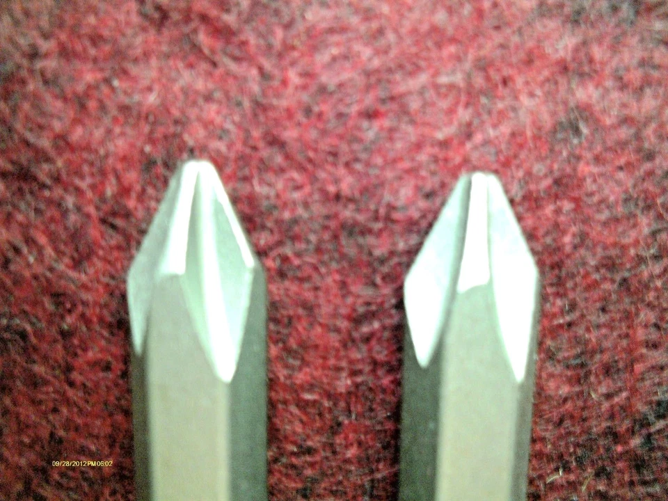 6 Piece 3/8" Impact Driver Bit Set 2 Slot & 2 PH + 2 Extra Small PH Bits New - Image 2 of 4