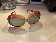 Vintage Sunglasses France Non Prescription Orange Cranberry Burnt Orange Designe