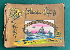 United States Navy Photo Log-WW2 Era Leather Photo Album-28 pages for Photos