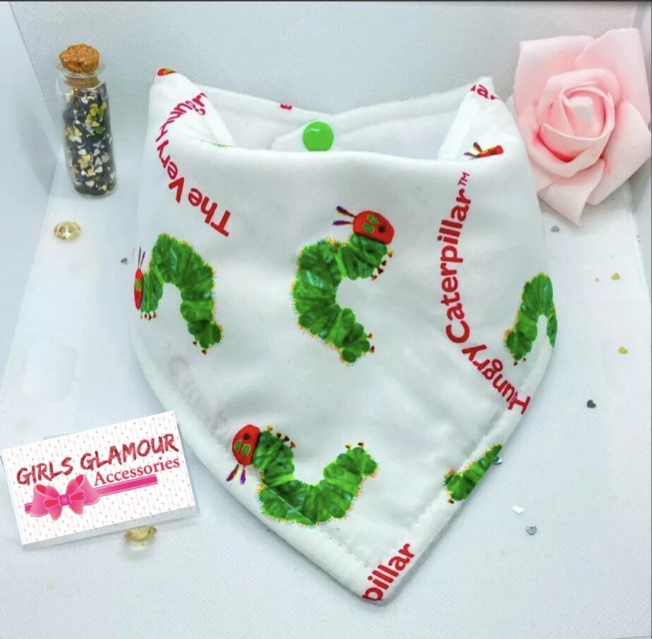 GIRL*GLAMOUR Die sehr hungrige Raupe Dribbel Lätzchen Bandana Buch Tag Kostüm