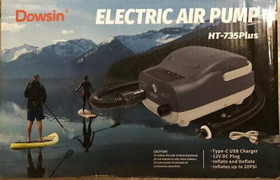 Rechargeable Electric Paddle Board Pump (Wireless)   (20PSI, 12V) HT-735 PLUS