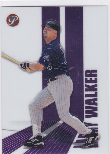 2004 Topps Pristine Larry Walker [Refractor] #15 card