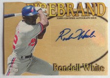Rondell White 2014 Topps Archives Stadium Club Firebrand Certified Auto #22/25