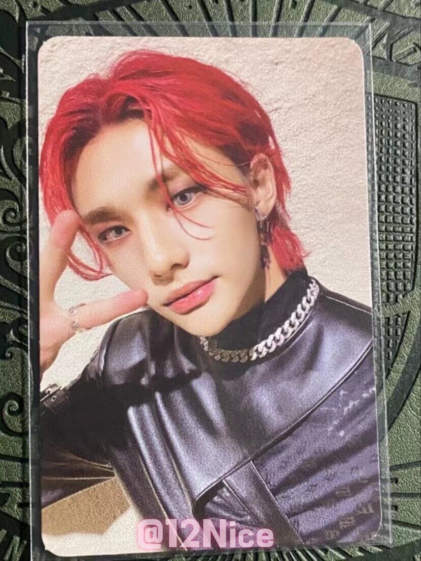 Stray kids RED HAIR Hyunjin ODDINARY Official Photocard Store