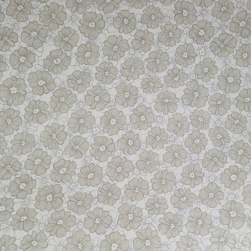 Taupe, Grau und Zinn Silber Schimmer Floral Blumen Feature Tapete-FD22227 - Bild 8 von 9