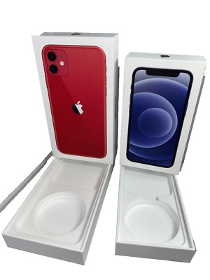 iPhone 11 128gb Red And iPhone 12 Mini 128gb Blue EMPTY Box Only Lot