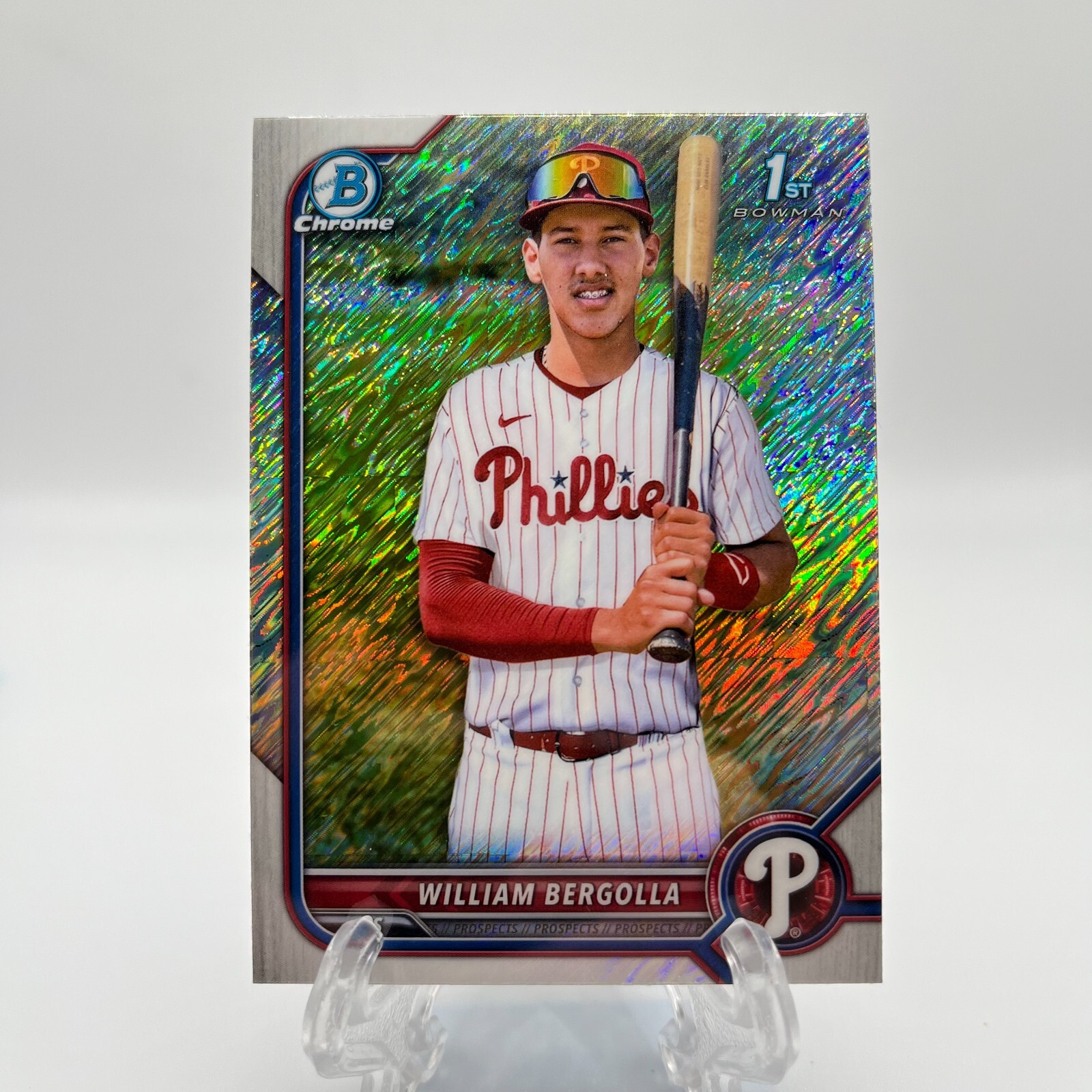 2022 Bowman Chrome Prospects Shimmer Refractor William Bergolla #BCP-159 *SEE