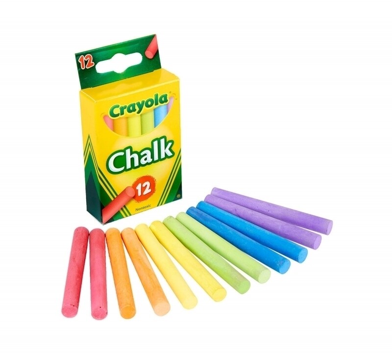 Crayola Colour Chalkboard Chalk Set 12pk 51816 71662008161 | eBay