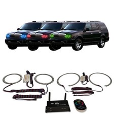 Rgb Multi Color Wifi Headlight Halo Kit For Lincoln Navigator 98-02