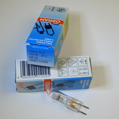 Osram 64642 24v 150w G6.35 Display Optic Lamp (made In Germany