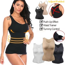 Fajas Colombianas Cami Shaper Padded Bra Tummy Control Body Shaper Tank Top Vest