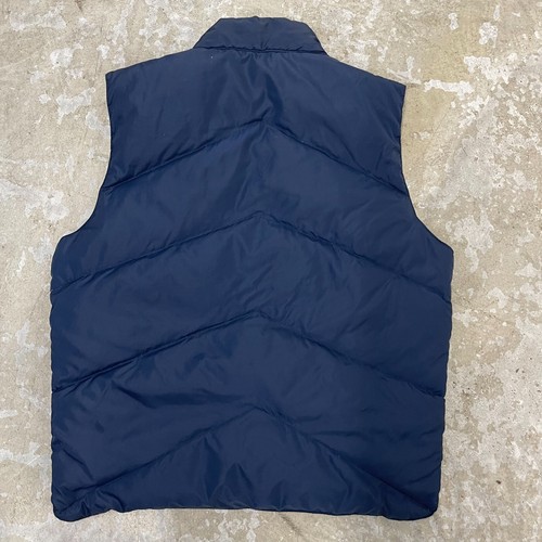 Vintage Camel Vest Mens Medium Blue Tan Goose Down Reversible Snap Puffer Cowboy - Picture 2 of 13