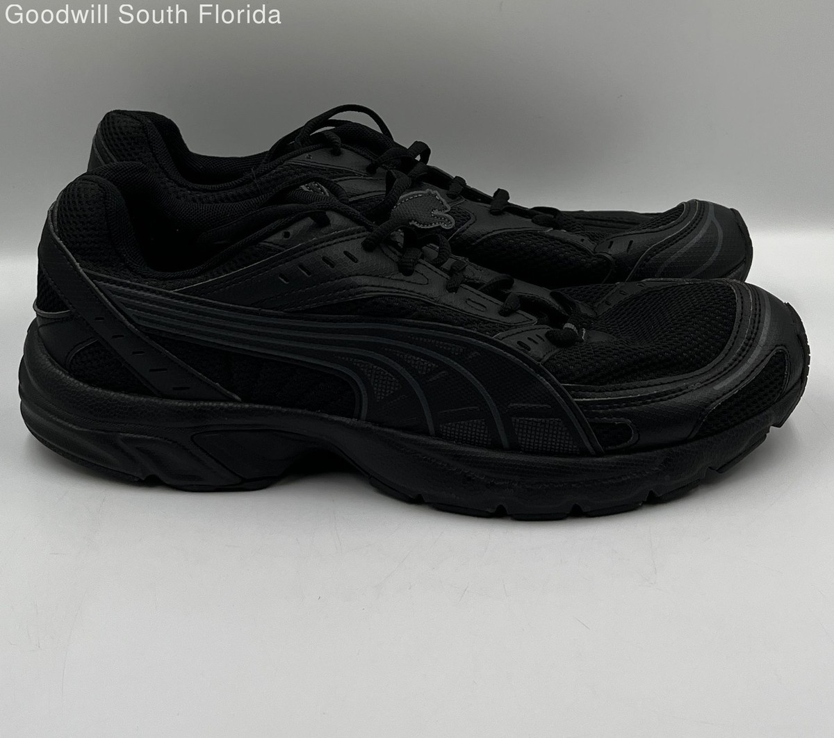 Puma Men's Axis QB 383213-01 Black Lace-Up Low Top Sneaker