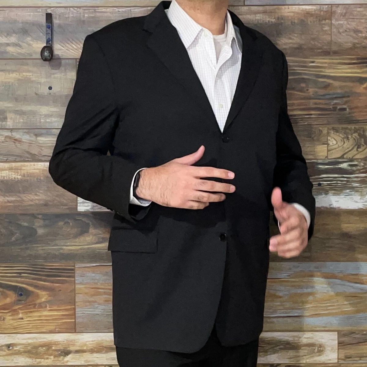 Joseph Abboud USA Super 100 s Wool Charcoal Gray Blazer Sport