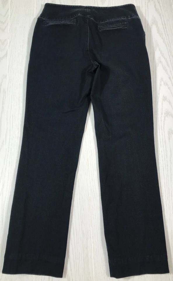Pantalones de mezclilla Lafayette 148 New York para mujer 4 azul oscuro chinos preppy de diseñador elásticos Foto 2 de 4