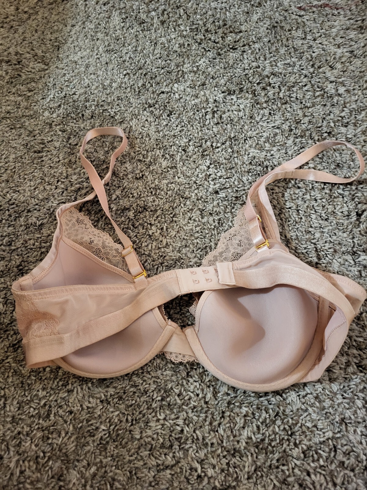Soma 36B Beige Lightest Lift Lace Plunge Bra - Gem
