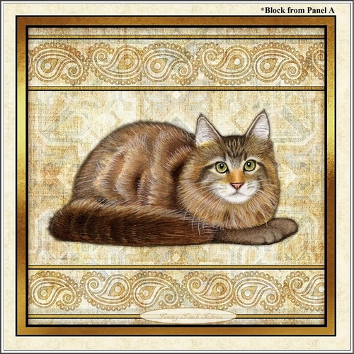 QT, DAN MORRIS, "FELICITY", CATS, KITTENS, FABRICS - Picture 3 of 18