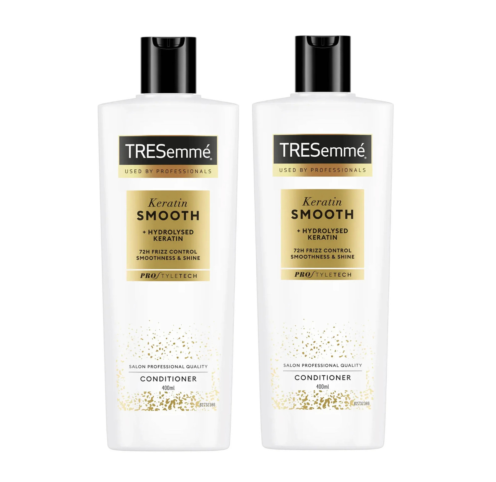 2x TRESemme Keratin Smooth Conditioner 400ml, Hydrolised Keratin, Frizz Control