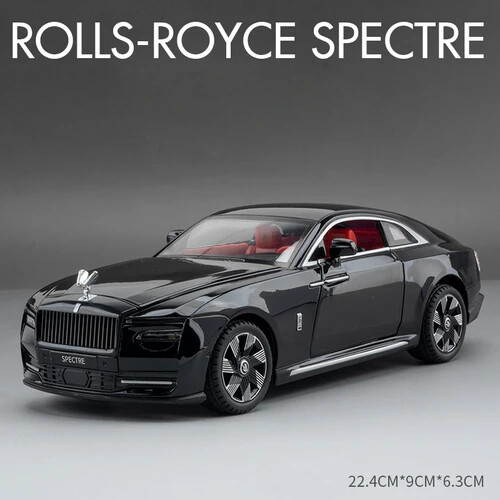 1/24 Rolls Royce Spectre Alloy Luxury Model Car Diecast Kid Toy Vehicle Yellow - Picture 19 of 19