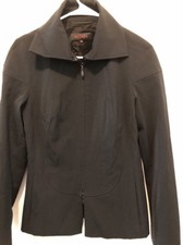 Ladies ESCADA BLACK ZIP FRONT JACKET SIZE 36 ...