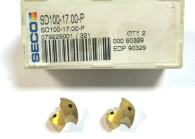 2x SECO Bohrkrone Bohrereinsatz für Vollbohrer SD100 - 17,00-P Neu H42725