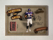 2003 Absolute Memorabilia Leather and Laces #LL15 Michael Bennett #'d 343/500 