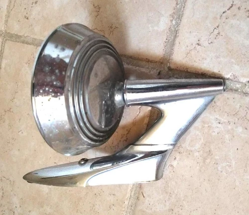 Vintage 1950s 60s Side View Mirror Buick Packard Hudson Dodge Chevy Nash Rat Rod