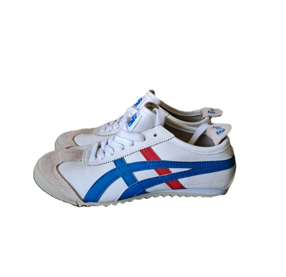 Onitsuka Tiger Mexico 66 Shoes Womens Size 4.5 White Blue HL202