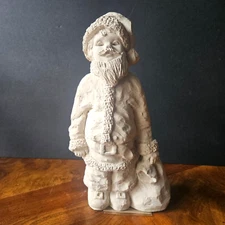 Vintage Austin Prod INC. Santa Claus Sculpture 1990 w/Original Description Label