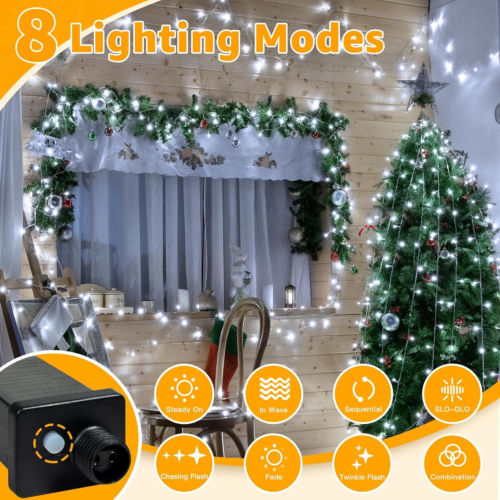 Ollny Christmas Lights 120LED 40FT, Cool White Fairy 120 LEDs, eBay