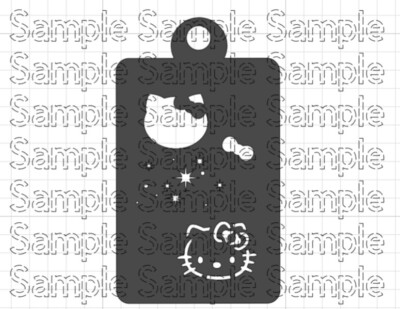 Hello Kitty combo face painting stencil