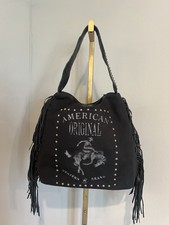 Raviani Black Fringe American Original Bronco Logo Tote Sold Out Online Usa Made