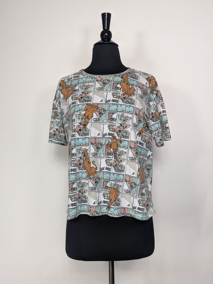 トップス doo Scooby Doo Graphic Short Sleeve Crop T Shirt Size L 11/13 | eBay
