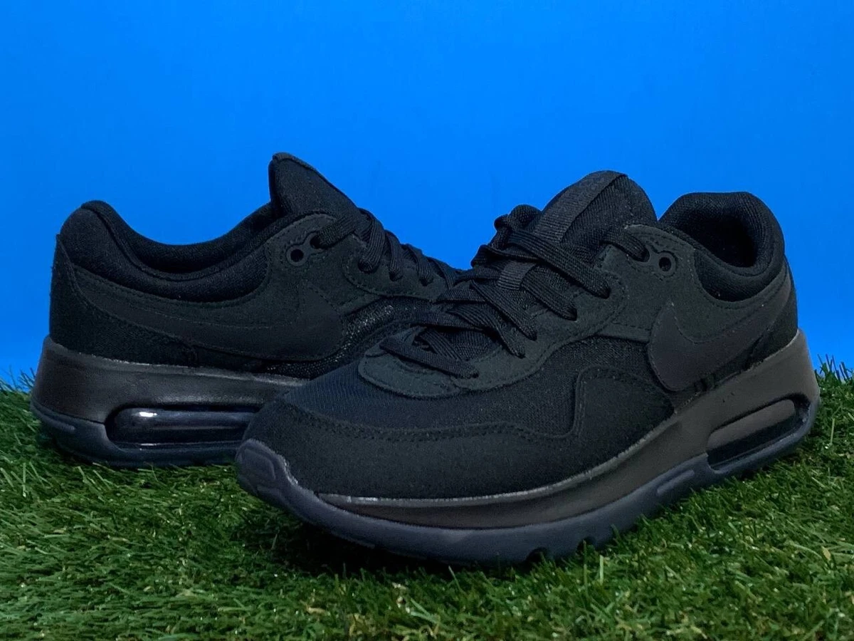 Nike Air Max Motif GS 6Y / Women Size 7.5 Triple Black Run Work Gym Casual  Shoes | eBay