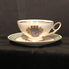 Vintage Rare German Bavaria Tea Cup & Saucer Tirschenreuth Collectable