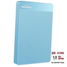 Ultra Slim Portable External Hard Drive HDD-USB 3.0 - for PC, Mac, 500GB Blue
