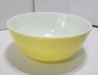 Vintage Pyrex Yellow Mixing Bowl #75 Opal Glass Oven Ware USA Retro Kitchen